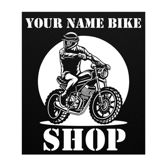 Personalized, Bike Shop metal Sign