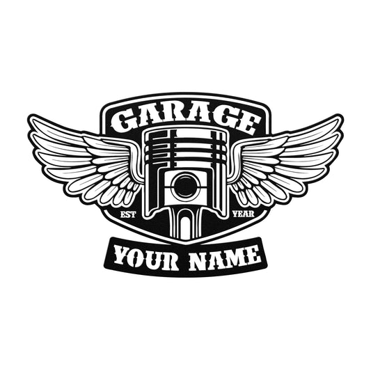 Garage Shop Personalized Metal Sign
